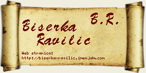 Biserka Ravilić vizit kartica